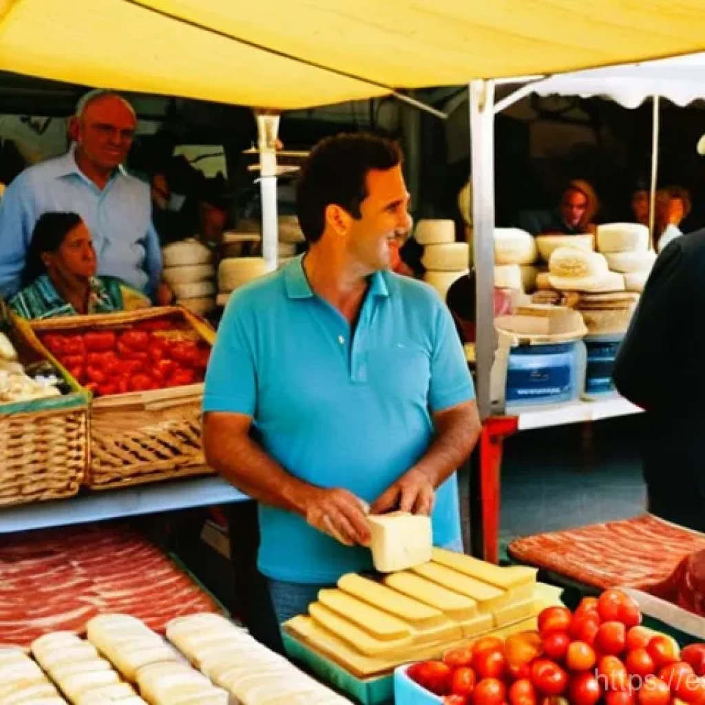 식자재 원산지 정보 확인 - **Prompt 1: A Bustling Spanish Farmer's Market Scene**
    "A vibrant and bustling Spanish farmer's ...