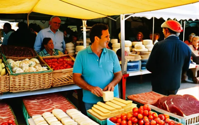 식자재 원산지 정보 확인 - **Prompt 1: A Bustling Spanish Farmer's Market Scene**
    "A vibrant and bustling Spanish farmer's ...